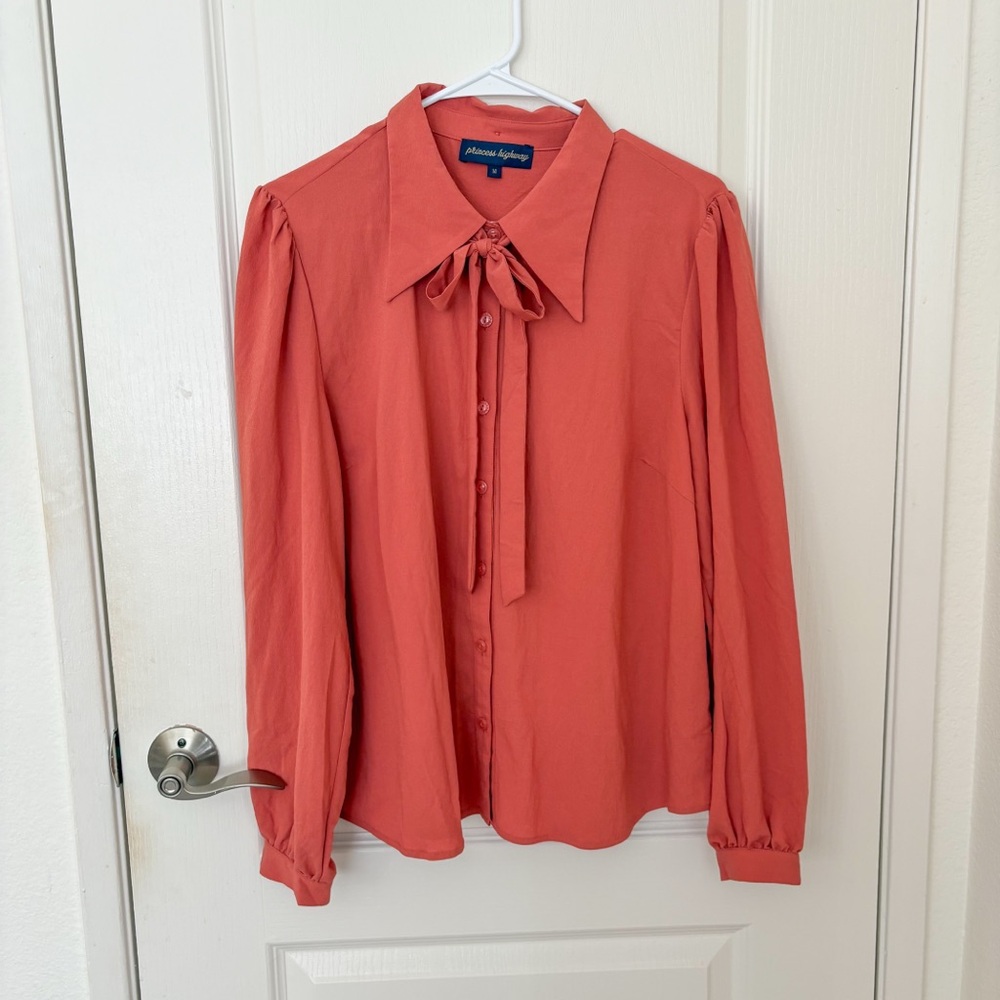 Princess Highway ModCloth Pink Collared Top